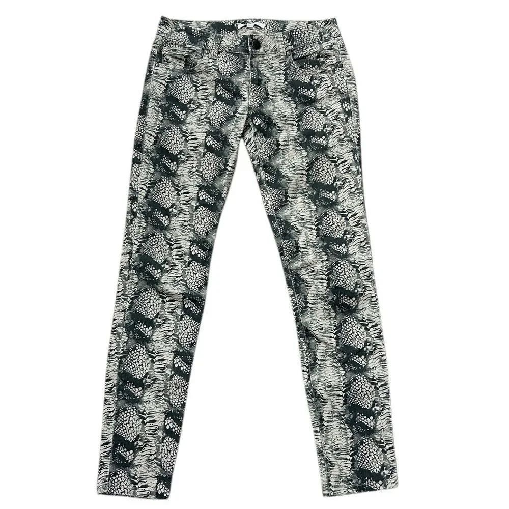 CAbi Snakeskin Print Skinny Jeans
